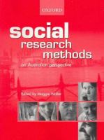 Social research methods : an Australian perspective /