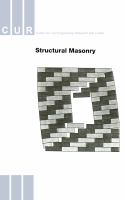 Structural masonry : an experimental/numerical basis for practical design rules /