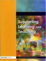 Supporting learning and teaching /