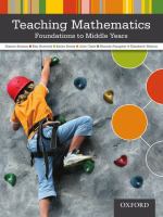 Teaching mathematics : foundations to middle years /