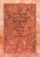 The Dictionary of New Zealand biography.