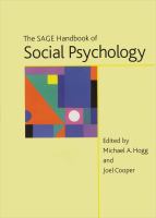 The Sage handbook of social psychology /