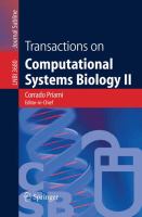 Transactions on computational systems biology II