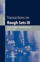 Transactions on rough sets III