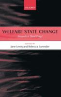 Welfare states and the third way : comparative developments and debates /