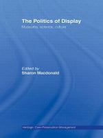 The politics of display : museums, science, culture /
