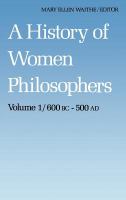 A History of women philosophers /