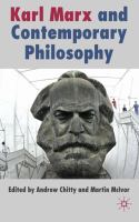 Karl Marx and contemporary philosophy