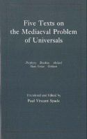 Five texts on the mediaeval problem of universals : Porphyry, Boethius, Abelard, Duns Scotus, Ockham /