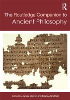 Routledge companion to ancient philosophy /