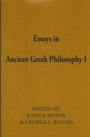 Essays in ancient Greek philosophy /