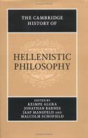 The Cambridge history of Hellenistic philosophy /