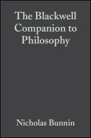 The Blackwell companion to philosophy /