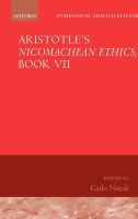 Aristotle: Nicomachean ethics.