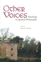 Other voices : readings in Spanish philosophy /