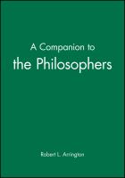A companion to the philosophers /