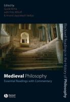 Medieval philosophy : essential readings with commentary /