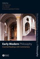 Early modern philosophy : essential readings with commentary /