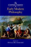 The Cambridge companion to early modern philosophy /