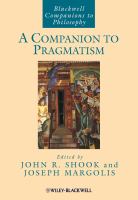 A companion to pragmatism /