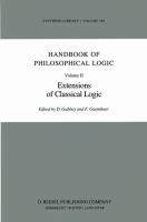 Handbook of philosophical logic /