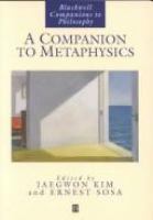 A Companion to metaphysics /