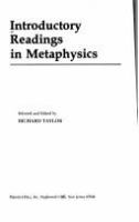 Introductory readings in metaphysics /