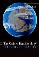 The Oxford handbook of interdisciplinarity /