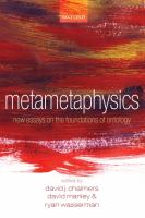 Metametaphysics : new essays on the foundations of ontology /