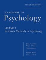 Handbook of psychology