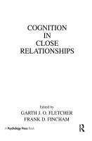 Cognition in close relationships /