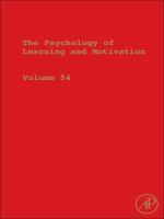 The psychology of learning and motivation advances in research and theory /