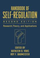 Handbook of self-regulation research, theory, and applications /