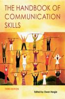 The handbook of communication skills