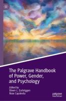 The Palgrave handbook of power, gender, and psychology /