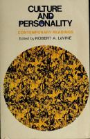 Culture and personality : contemporary readings /