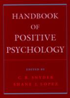 Handbook of positive psychology /