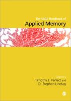 The SAGE handbook of applied memory /