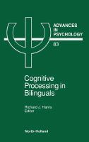 Cognitive processing in bilinguals /