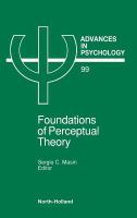 Foundations of perceptual theory /
