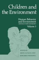 Children and the environment /
