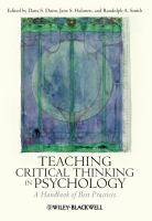 Teaching critical thinking in psychology : a handbook of best practices /