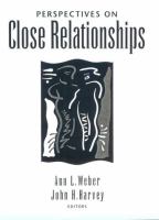 Perspectives on close relationships /