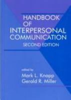 Handbook of interpersonal communication /