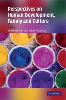 Perspectives on human development, family, and culture /