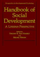 Handbook of social development : a lifespan perspective /
