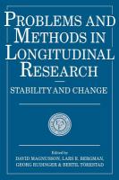 Problems and methods in longitudinal research : stability and change /