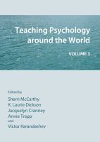 Teaching psychology around the world.