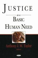 Justice as a basic human need /