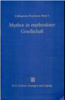 Mythos in mythenloser Gesellschaft : das Paradigma Roms /